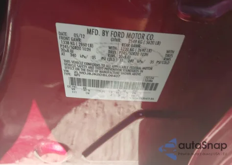 2013 Lincoln Mkx from USA, damaged, VIN 2LMDJ8JK0DBL06407